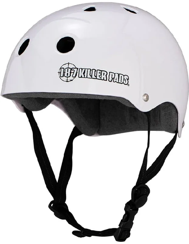 187 Pro Skate Helmet W/ Sweatsaver Liner (White Gloss)