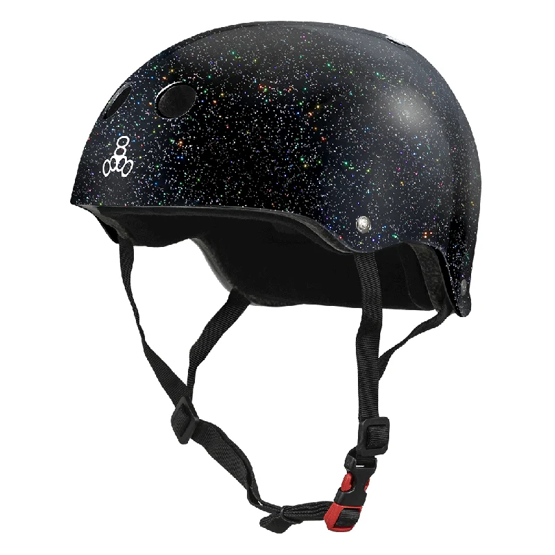 Triple 8 THE Cert SS Helmet - Black Glitter