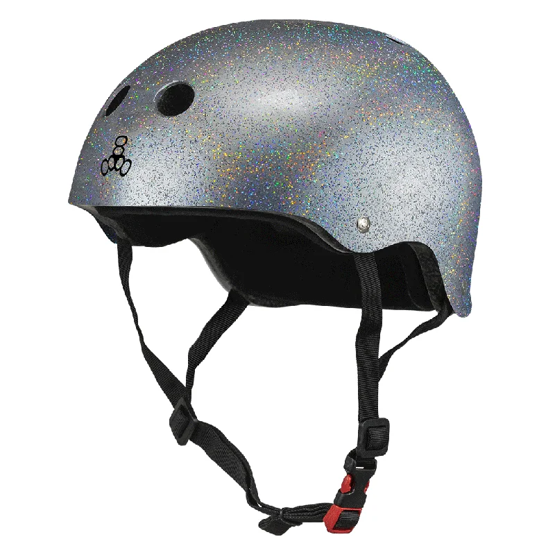 Triple 8 THE Cert SS Helmet - Silver Glitter