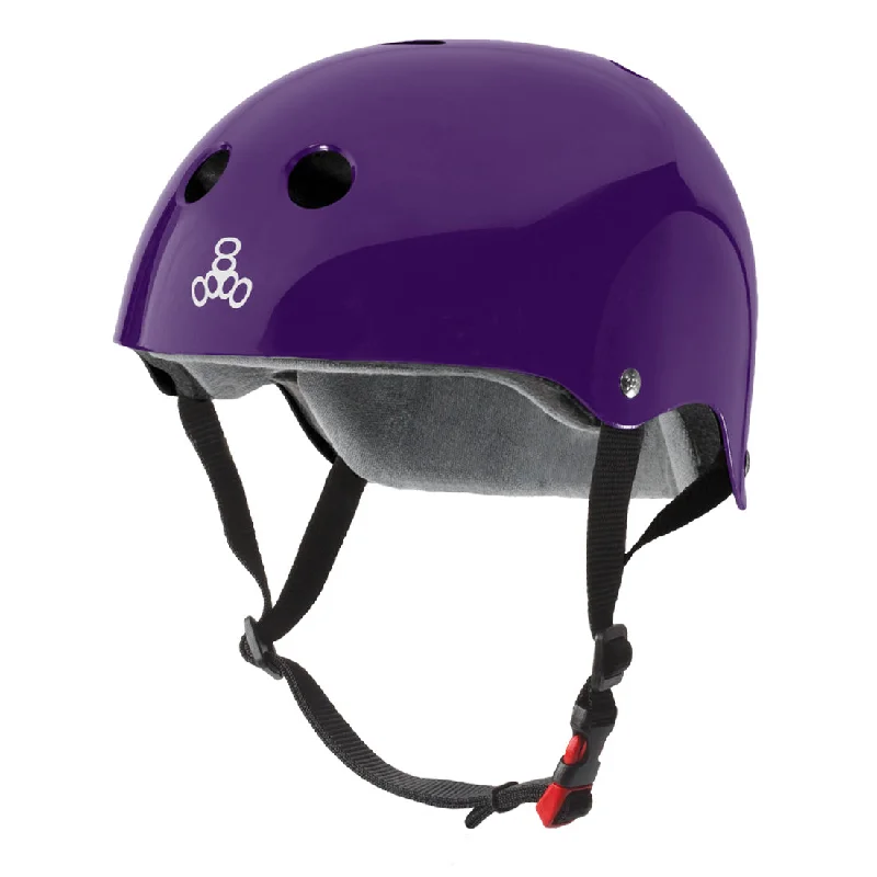 Triple 8 THE Cert SS Helmet - Purple Gloss