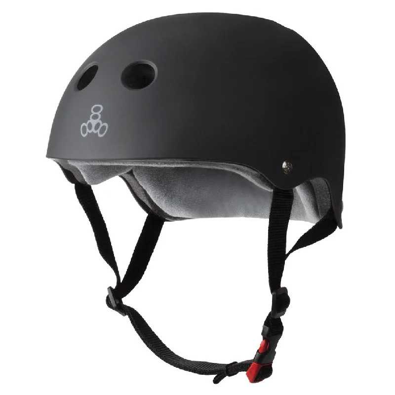 Triple 8 THE Cert SS Helmet - Black Rubber