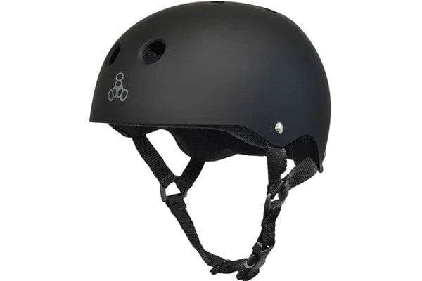 Triple Eight Sweatsaver Helmet All Black Rubber