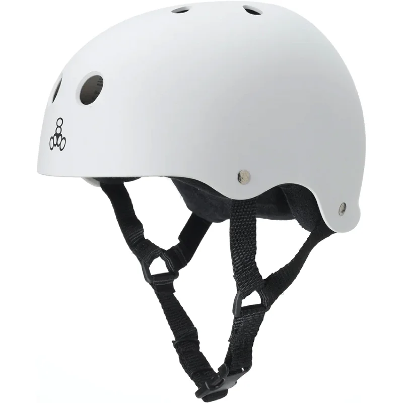 Triple Eight Sweatsaver Helmet White Black Rubber