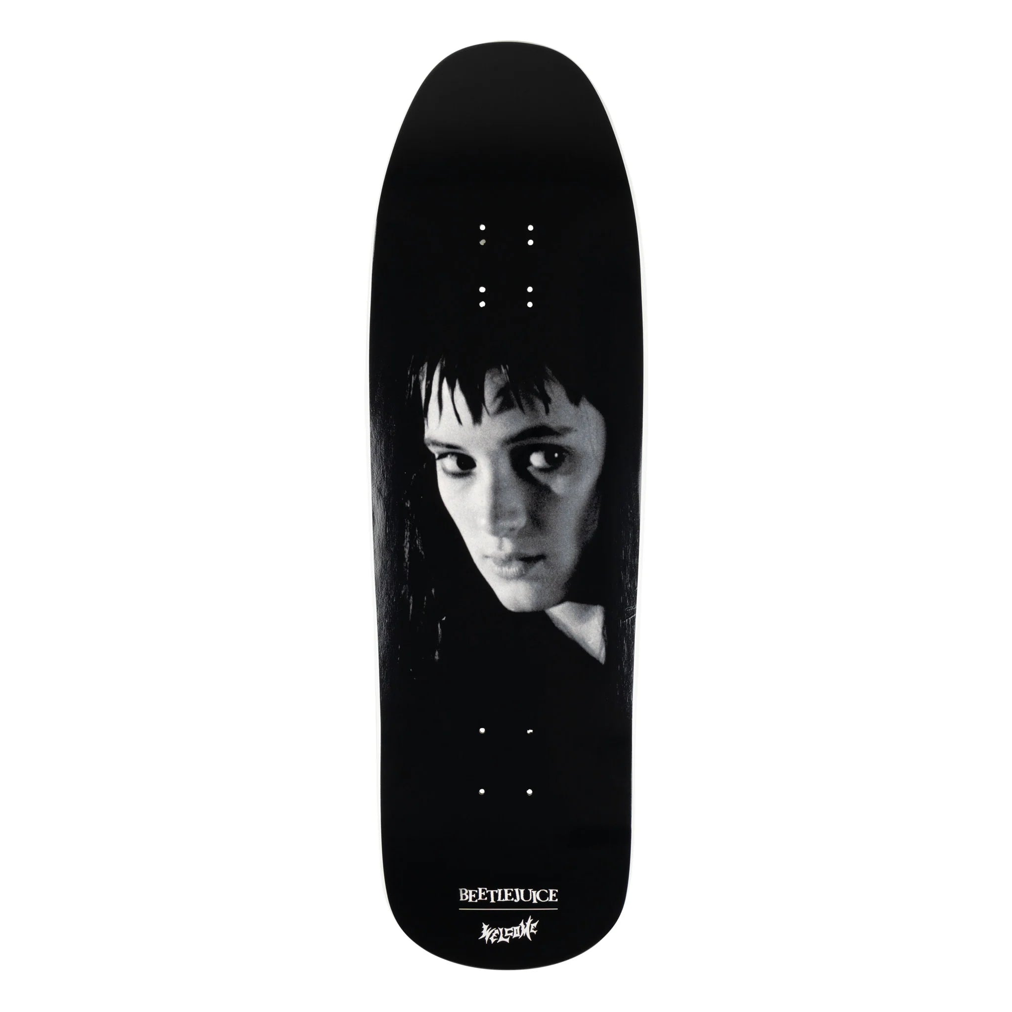 Welcome x Beetlejuice Lydia on Gaia Deck - 9.6" Black/White Dip