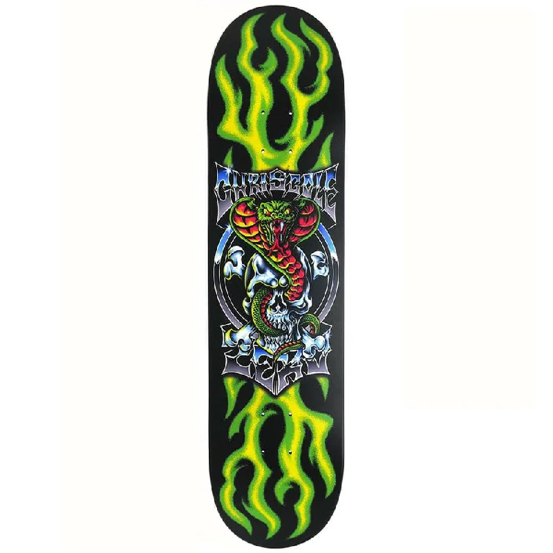 Zero Skateboards Chris Cole Chrome Series Skateboard Deck Green 8.25"